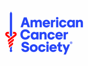 american-cancer-society-logo-300x225 American Cancer Society logo with a blue sword and red serpent symbol next to the organization’s name in blue text.